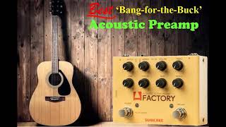 Sonicake A Factory Acoustic Guitar Effects Preamp Review [upl. by Ahselet]