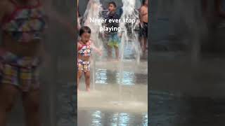 Super excited babybabywaterfountain babygirl littlegirl poolexcitement greatwolflodge [upl. by Atimad173]