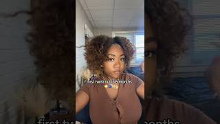 twist outs on blown out hair🤩 naturalhair twistout [upl. by Boys]