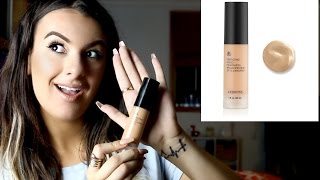 FIRST IMPRESSIONREVIEW on the ARBONNE Perfecting Liquid Foundation [upl. by Tshombe820]