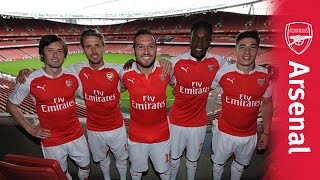 Arsenal unveil new PUMA home kit [upl. by Rosella639]