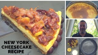 New York Cheesecake Recipe  Grape Coulis  DoStathi [upl. by Eetsim174]