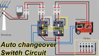 Automatic changeover switch  Automatic changeover Switch Connection for Generator [upl. by Shwalb538]