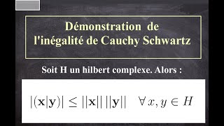 Inégalité de Cauchy Schwartz [upl. by Elinore423]