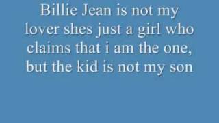 Michael Jackson Billie Jean Lyrics [upl. by Freddy14]