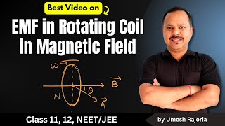 7 EMF in Rotating Coil in Magnetic Field  Electromagnetic Induction  12th Physics cbse neet [upl. by Astri]