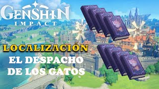 Genshin Impact ¿Dónde LOCALIZAR la colección de libros El despacho de los gatos [upl. by Gensmer]