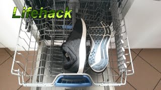 Turnschuhe  Sneaker in der Spülmaschine reinigen  Schuhe im Geschirrspüler richtig waschen [upl. by Eniledam]