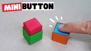 KAĞITTAN MİNİ BUTON YAPIMI   How to Make a Origami Button [upl. by Nilak]