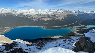 一起High攀登Crowfoot Mountain North Peak 雪山，冰川， 碧湖，蓝天白云，美到了极致了啊！ [upl. by Ezara]