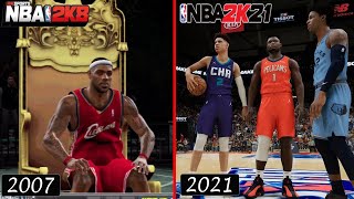 EVOLUTION OF NBA SLAM DUNK CONTEST in 2K GAMES 2k8 to 2k21 [upl. by Oakes]