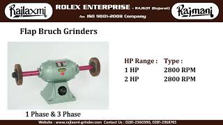 GRINDERPOLISHERBELT GRINDER RAJLAXMI Rolex Enterprise Rajkot Gujarat INDIA [upl. by Haimaj]