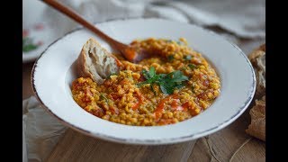 RED LENTIL DAHL  super easy recipe [upl. by Tynan538]