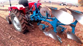 1968 Massey Ferguson 135 25 Litre 3Cyl Diesel Tractor 46HP With Ransomes Plough [upl. by Leduar]