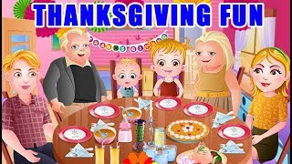 Baby Hazel Thanksgiving Fun  Fun Game Videos By Baby Hazel Games [upl. by Greenquist]