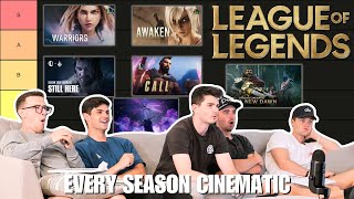 Arcane SUPERFANS ReactRank EVERY League of Legends Season Cinematic  REACTION [upl. by Delmore]