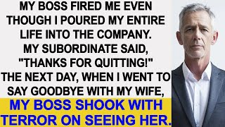 My boss fired me even though my hard work But he shook with terror upon seeing my wife [upl. by Mutz]