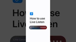 How to use Live Listen — Apple Support [upl. by Noirb893]