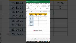 Day Month Year Formula In Excel excelformula exceltips exceltricks exceltipsandtricks [upl. by Iolanthe]