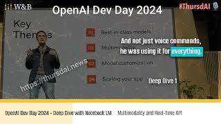 OpenAI Dev Day 2024  keynote announcement narrated by NoteBook LM [upl. by Anastice]