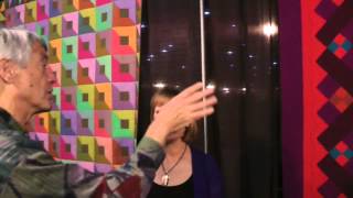 Kaffe Fassett Exhibit at IQA Houston 2013 [upl. by Given]