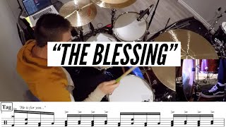 quotThe Blessingquot Kari Jobe feat Cody Carnes Radio Version Drum Tutorial WITH Transcription [upl. by Eadie]