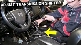 HOW TO ADJUST TRANSMISSION SHIFT CABLE LINKAGE TRANSMISSION NOT SHIFTING [upl. by Winni]