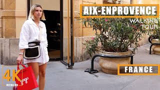 AIXENPROVENCE FRANCE  4K WALKING TOUR  TRAVEL 2023 [upl. by Tavia]