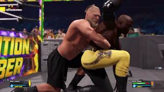 WWE 2K23 Bobby Lashley vs Brock Lesnar WWE Elimination Chamber 2023 [upl. by Jeno]