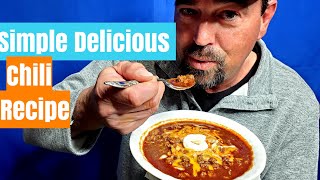 Quick Easy Delicious Chili Recipe  Beans Optional [upl. by Dante300]