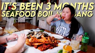 KING CRAB LEGS SEAFOOD BOIL  GIANT SHRIMP  MUSSELS  CRAWFISH  SNOW CRAB MUKBANG 먹방 EATING SHOW [upl. by Ettevol638]