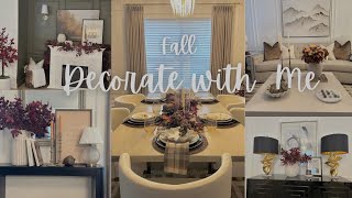 Fall Decorate with MeEntrywayLiving RoomDining RoomFireplace [upl. by Dietsche]