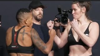 Josiane Nunes Vs Chelsea Chandler FULL FACEOFF Tuivasa Vs Tybura UFC Fight Night 239 [upl. by Debby]