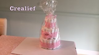 Luiertaart kraamkado maken DIY [upl. by Aiket]