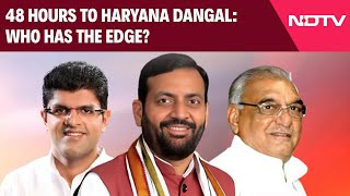 Haryana Election News  48 Hours To Haryana Dangal Who Has The Edge [upl. by Kotick378]