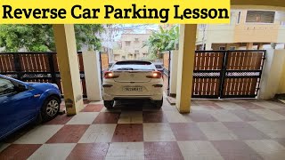 Reverse Technique in Car  Reference points for Beginners  Car Parking Training City Car Trainers [upl. by Aduh878]