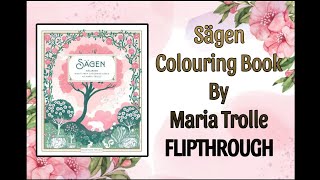 Sägen Colouring Book By Maria Trolle FLIPTHROUGH [upl. by Nadaba]