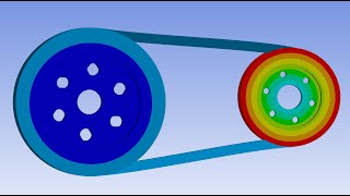 VBelt amp Pulley part 2  Complete transient structural simulation process in ANSYS [upl. by Colston]