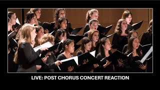 LIVE Post Chorus Concert Reaction [upl. by Rica]