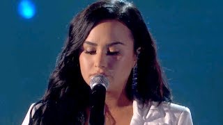 Demi Lovato BREAKS DOWN Debuting quotAnyonequot At GRAMMYs 2020 [upl. by Hehre]