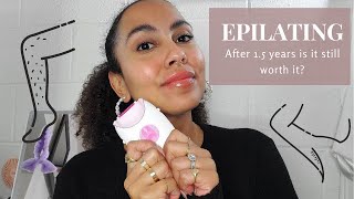 EPILATING AFTER 2 YEARS  IS IT STILL WORTH IT  HAIR REMOVAL [upl. by Hillard324]