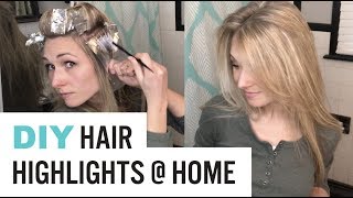 HOW TO Highlight Hair AT HOME DYI Tutorial Video [upl. by Ladnyc99]