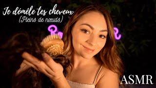 ♡ ASMR  Une amie démêle tous les nœuds de tes cheveux ♡ [upl. by Anoik]