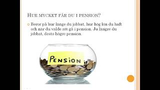 Vad är pension och hur funkar det svenska pensionssystemet [upl. by Alliuqet962]