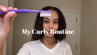 My 3C Curly Hair Routine  for the lazy hair gyalsss [upl. by Mariana]