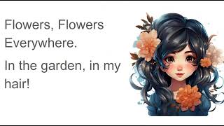 Flower Poem 2 Flowers Flowers Everywhere  Read Along Teacher Trey [upl. by Hercules492]