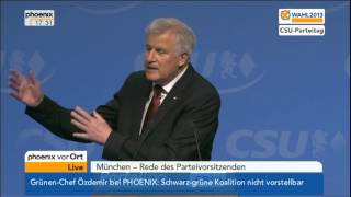 CSUParteitag Horst Seehofer CSU zum Wahlprogramm am 19072013 [upl. by Kinsley]