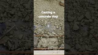 Diy concrete step [upl. by Ellenaej]