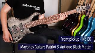 Mayones Guitars Patriot 5 Live Demo  BassFreaksnet [upl. by Russom]