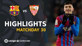 Resumen de FC Barcelona vs Sevilla FC 10 [upl. by Shara]